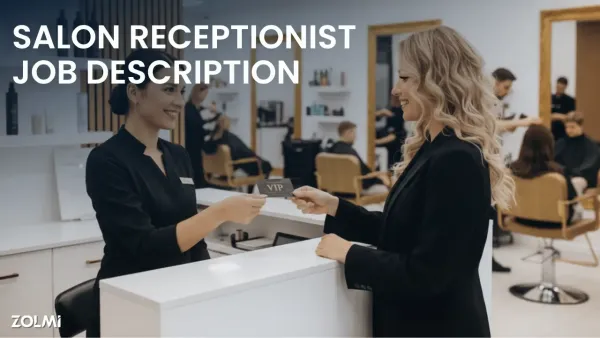 Salon Receptionist Job Description Guide (UAE Focus) | Zolmi